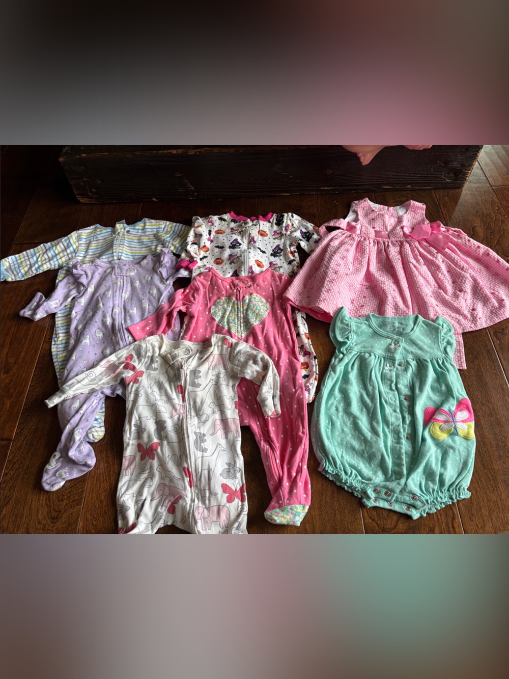 Girls Multi-Print Cotton Pajama and Sleepwear Set - Pink, Purple, Mint